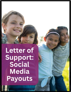 Letter of Support: Social Media Payouts